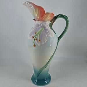 FRANZ collection Papillon Butterfly Nectar Vase pitcher Porcelain